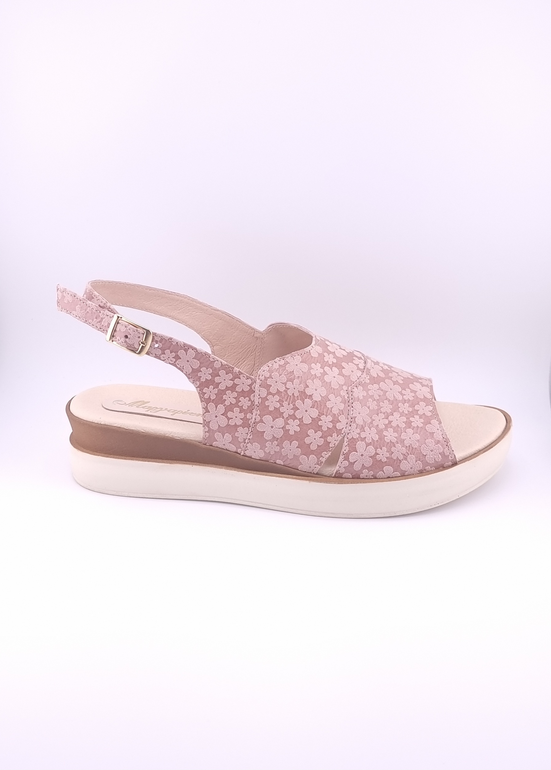 Aria Pink - Flower Γυναικείο Χειροποίητο Δερμάτινο Παπούτσι Ελληνικής Κατασκευής - Image 2