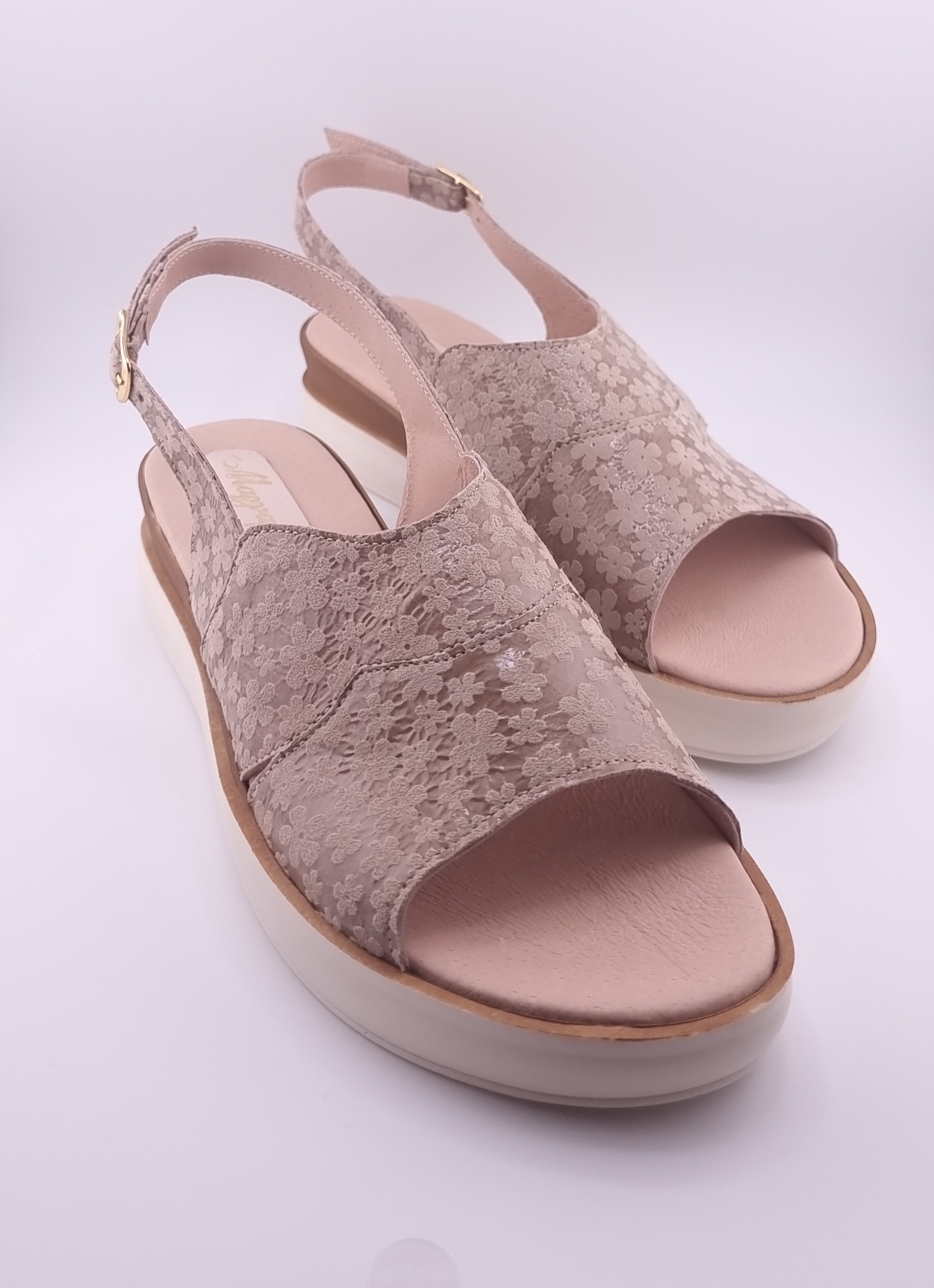 Aria Tampa - Flower Γυναικείο Χειροποίητο Δερμάτινο Παπούτσι Ελληνικής Κατασκευής