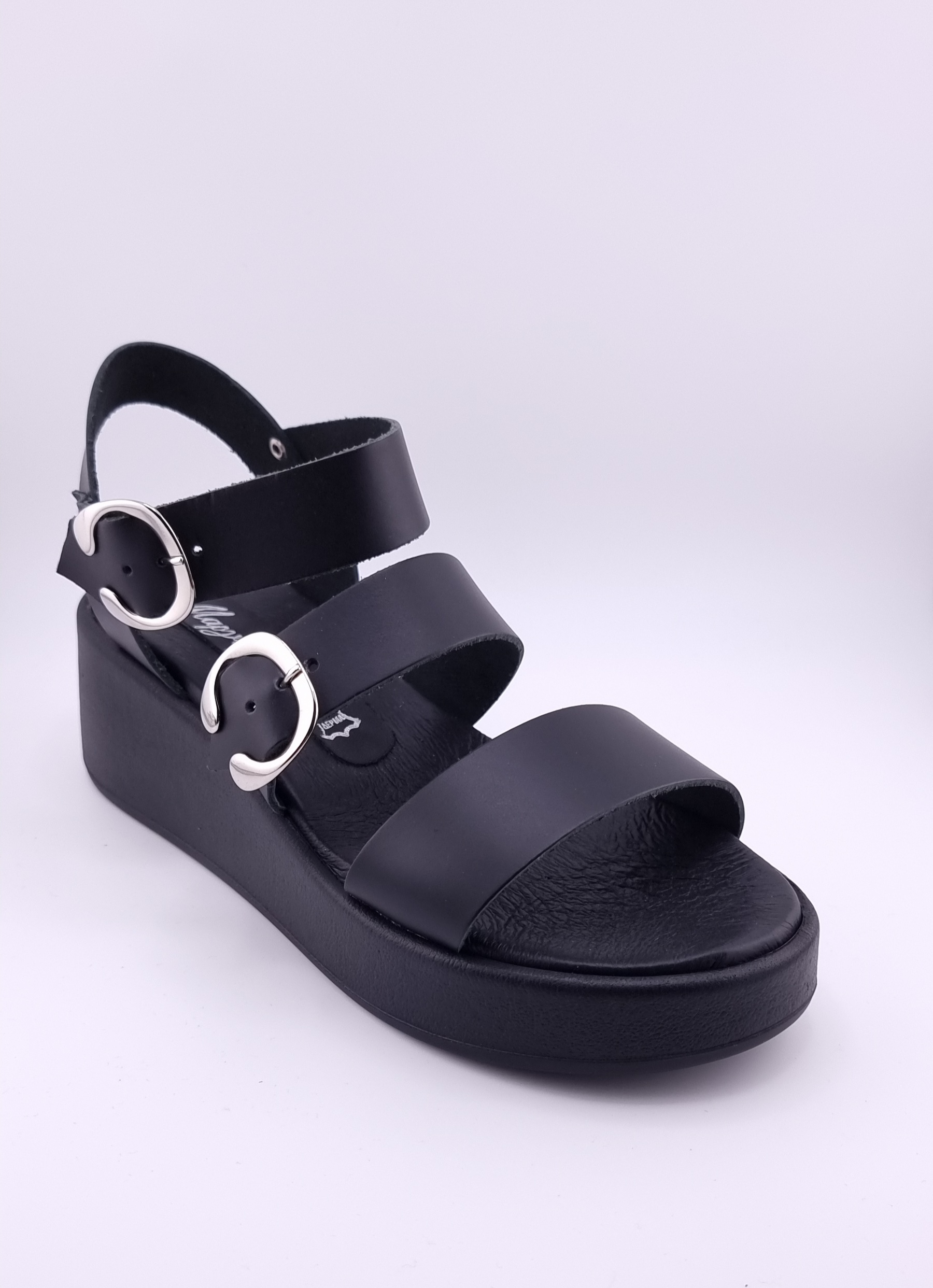 Aura Black Γυναικείο Χειροποίητο Δερμάτινο Παπούτσι Ελληνικής Κατασκευής - Image 2