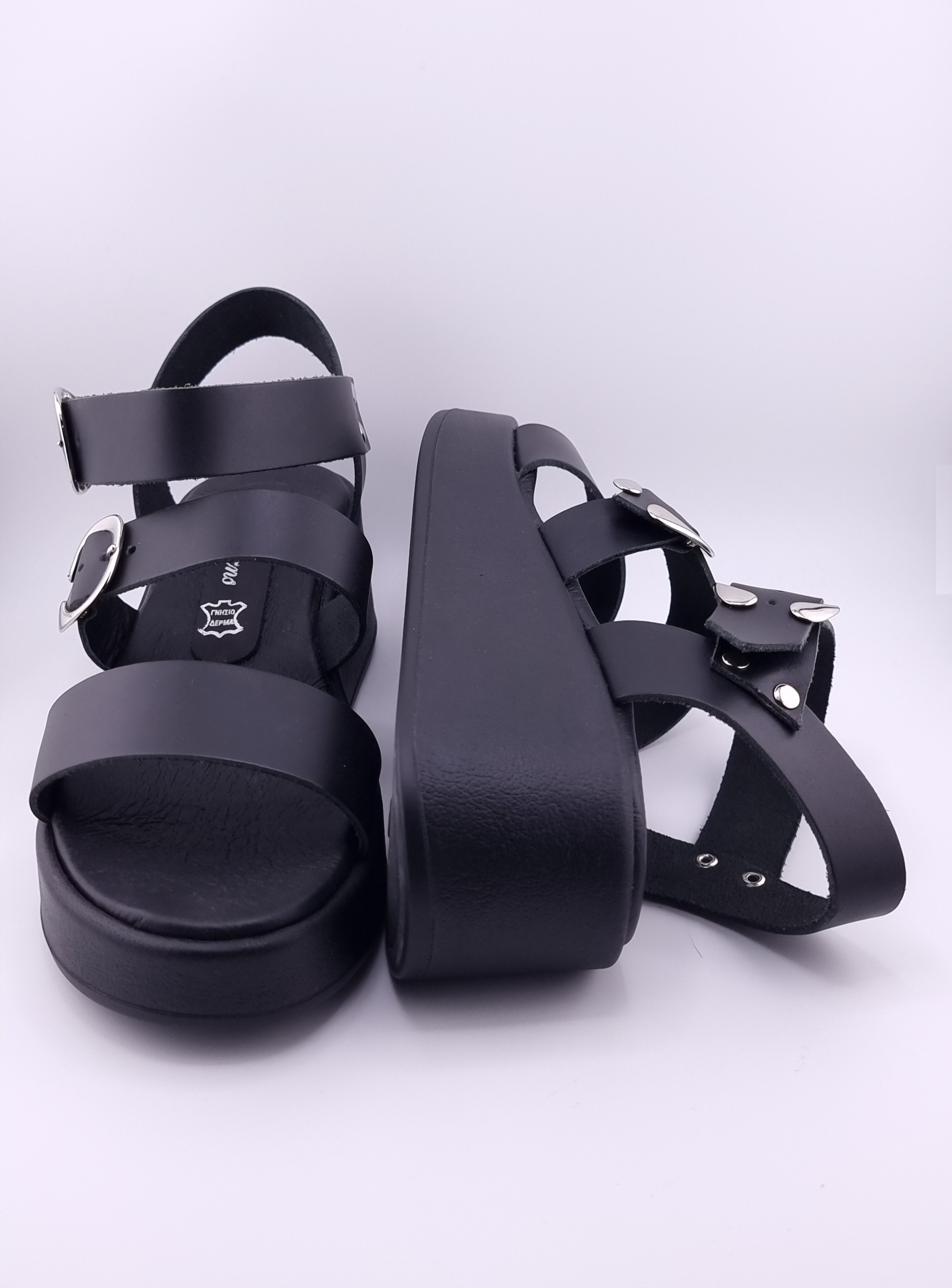 Aura Black Γυναικείο Χειροποίητο Δερμάτινο Παπούτσι Ελληνικής Κατασκευής - Image 3