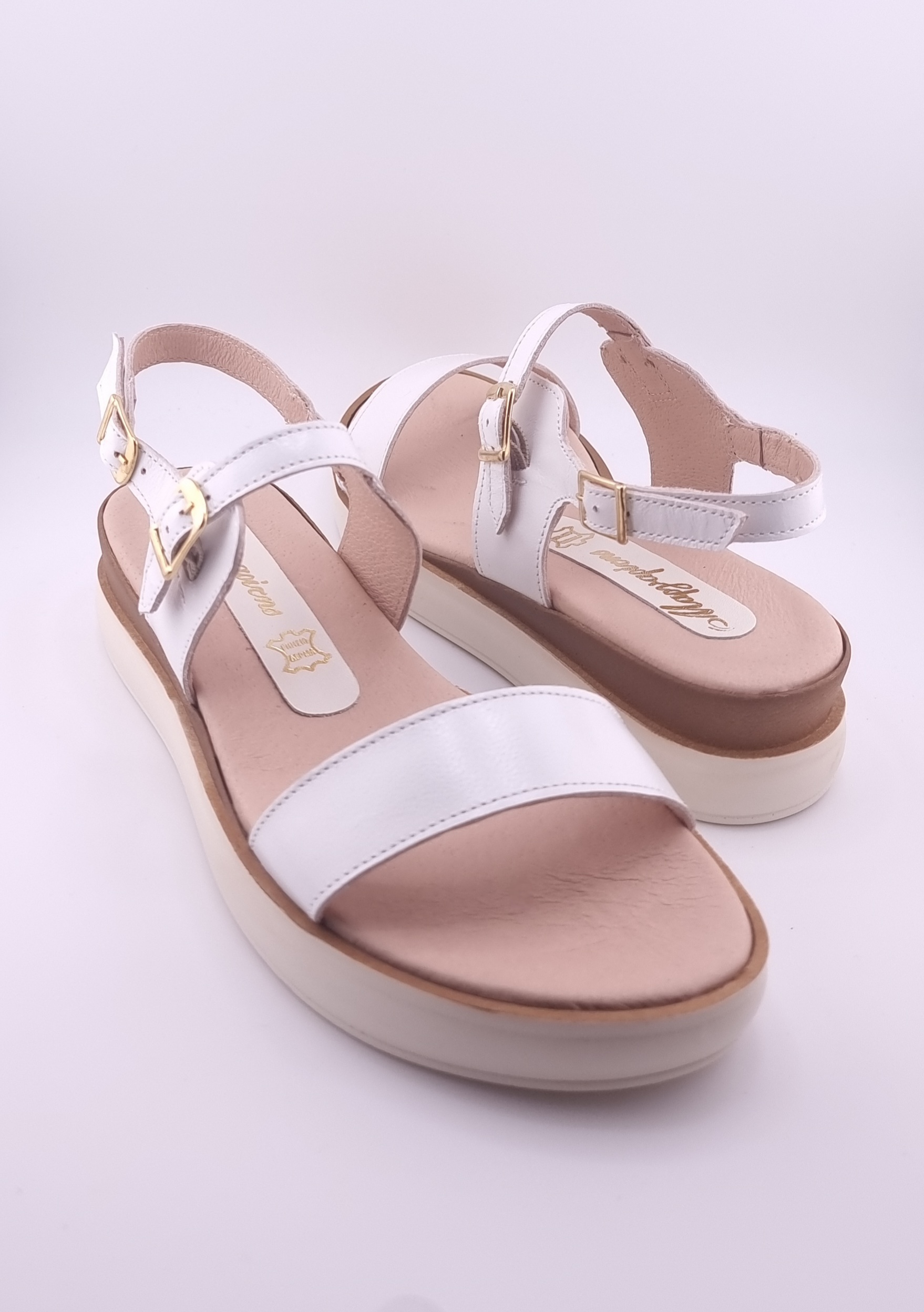 Florino White Γυναικείο Χειροποίητο Δερμάτινο Παπούτσι Ελληνικής Κατασκευής - Image 3